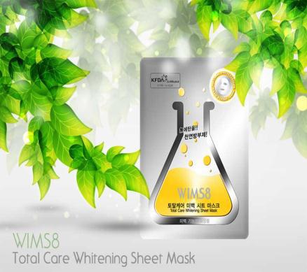 Total care whitening sheet mask pack